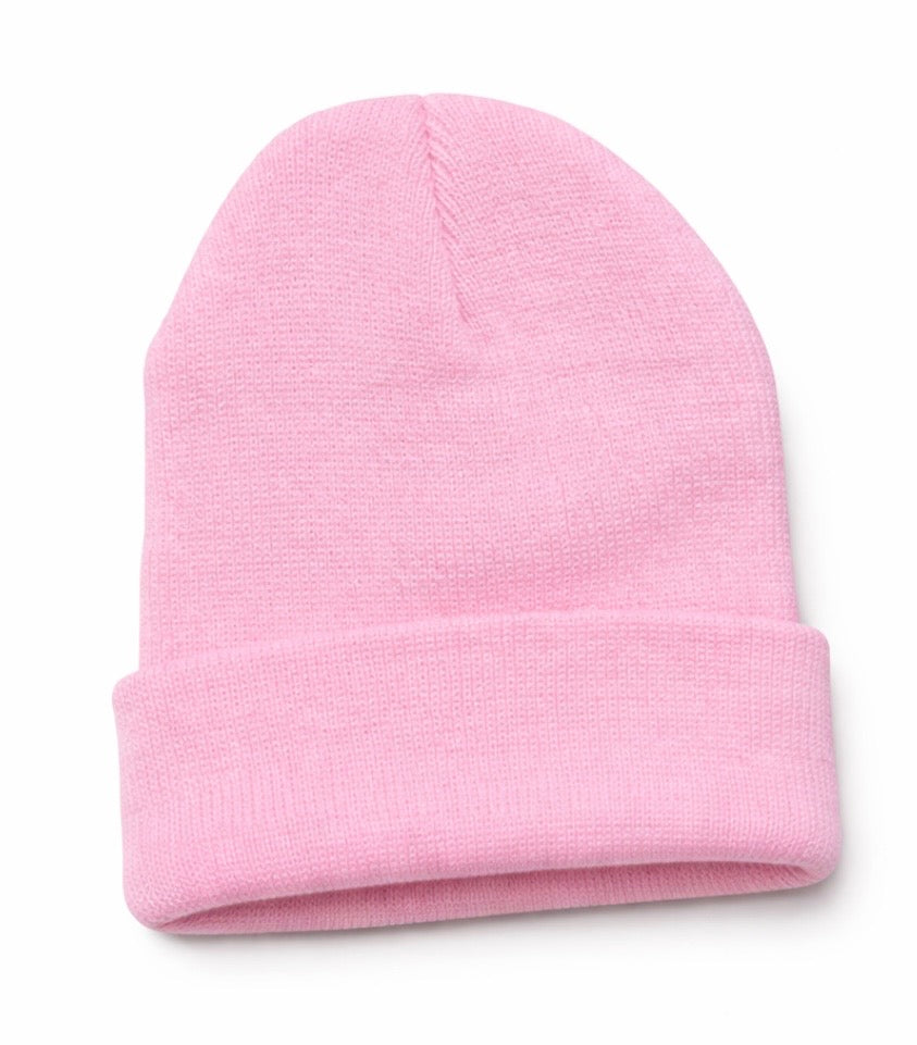 Newborn to Toddler 100% Acrylic Cuffed Beanies