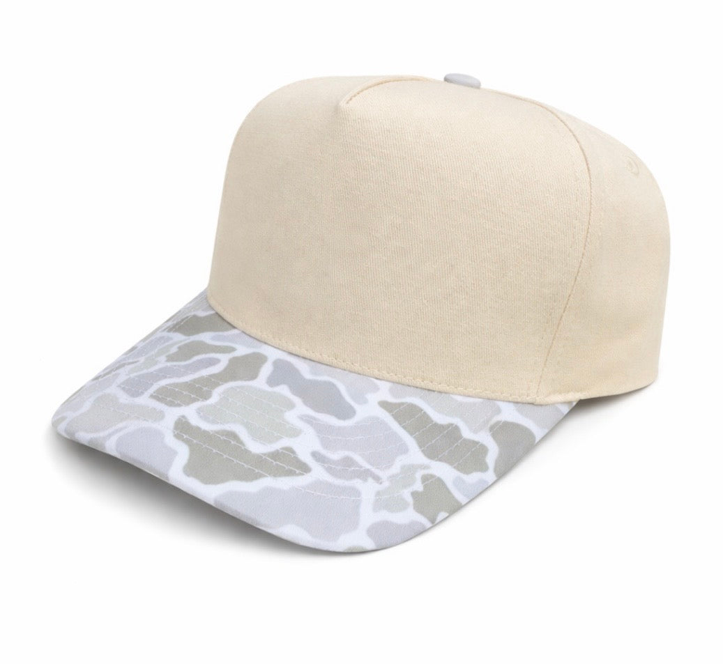 5-Panel Canvas Trucker Hat Blanks